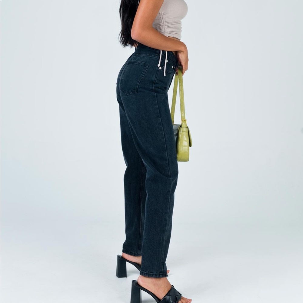 Princess Polly Black Connor Skinny Jeans